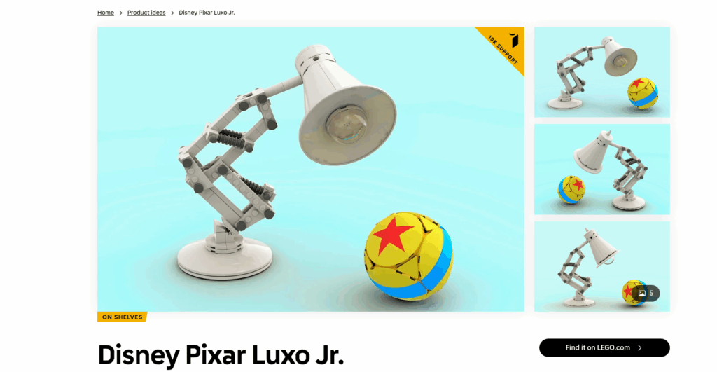 LEGO Disney Pixar Luxo Jr.
