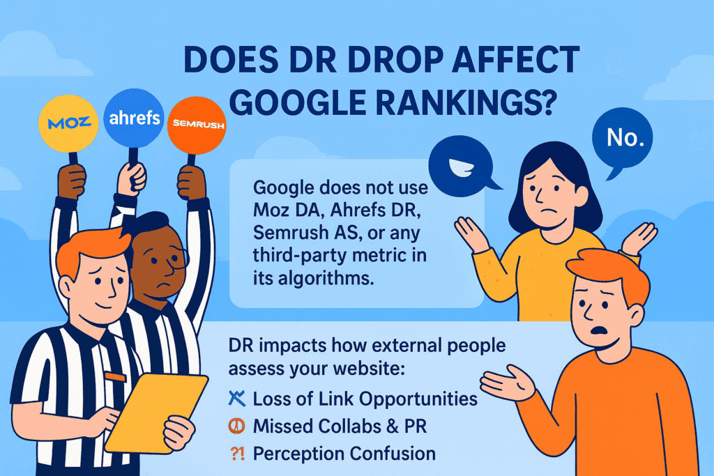 Сбой рейтинга домена Ahrefs: в обновлении алгоритма DR